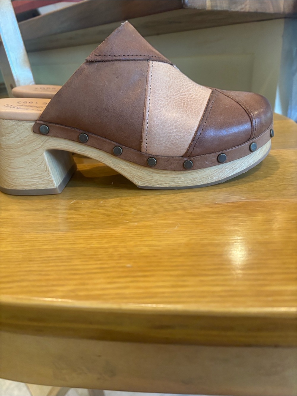 Kork-Ease Brown Suede Slip-On Clog Mules - Picture 4 of 14